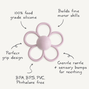 
                  
                    Daisy Rattle Teether (Soft Lilac)
                  
                