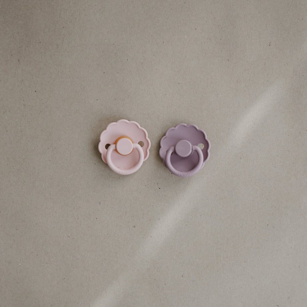 
                  
                    FRIGG Daisy Silicone Baby Pacifier |2-Pack | 0-6 Months (Baby Pink/Soft Lilac)
                  
                