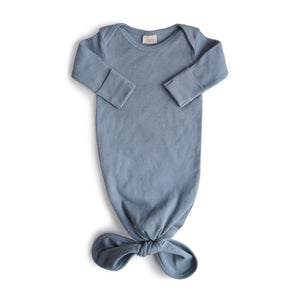 
                  
                    Ribbed Knotted Baby Gown (Tradewinds)
                  
                