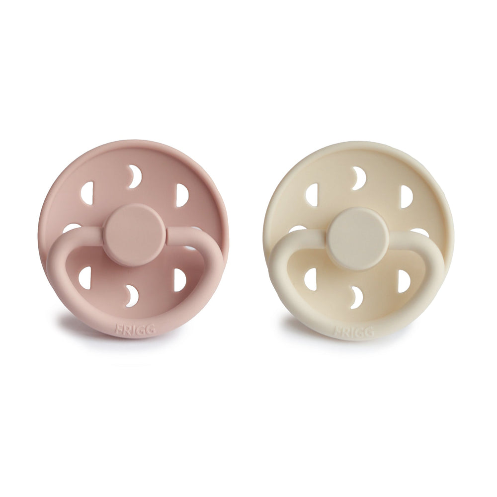 
                  
                    FRIGG Moon Silicone Pacifier | 2-Pack | 0-6 Months (Blush/Cream)
                  
                