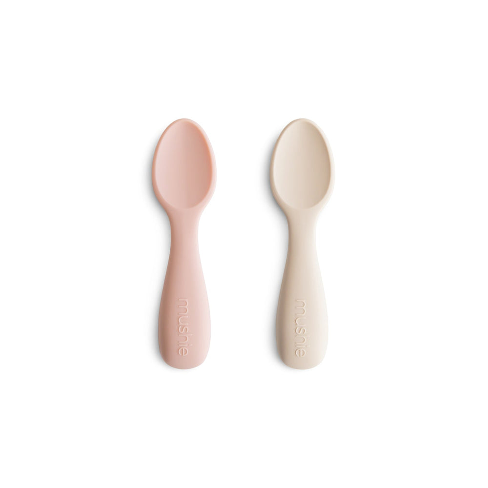 
                  
                    Silicone Toddler Starter Spoons 2-Pack (Blush/Shifting Sand)
                  
                