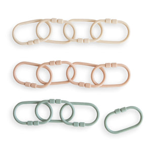 
                  
                    Chain Link Rings (Shifting Sand/Blush/Cambridge Blue)
                  
                