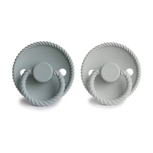 
                  
                    FRIGG Rope Silicone Pacifier| 2-Pack | 0-6 Months (Silver Gray/French Gray)
                  
                