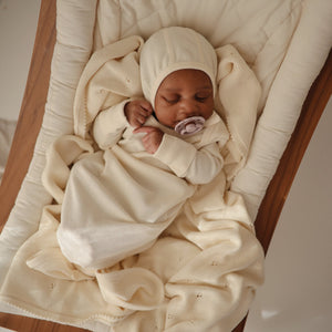 
                  
                    Ribbed Knotted Baby Gown (Ivory)
                  
                