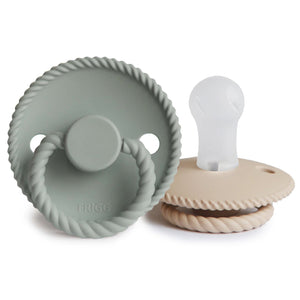 
                  
                    FRIGG Rope Silicone Pacifier| 2-Pack | 0-6 Months (Sage/Croissant)
                  
                