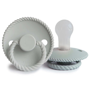 
                  
                    FRIGG Rope Silicone Pacifier| 2-Pack | 0-6 Months (Silver Gray/French Gray)
                  
                