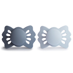 
                  
                    FRIGG Lucky Symmetrical Silicone Baby Pacifier | 2-Pack | 0-6 Months (Slate/Powder Blue)
                  
                