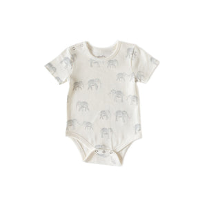 
                  
                    Short Sleeve Shoulder Snap One - Piece (Follow Me Elephant)
                  
                