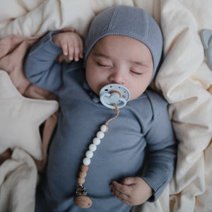 
                  
                    Ribbed Knotted Baby Gown (Tradewinds)
                  
                