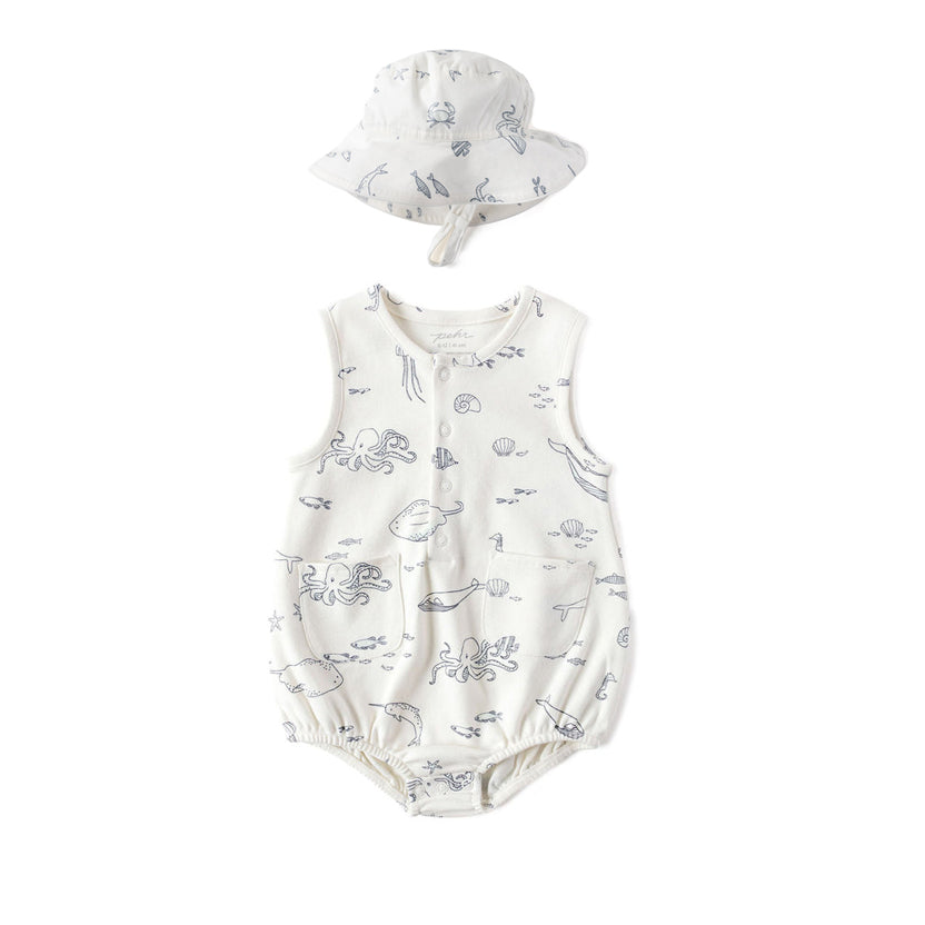 
                  
                    Sleeveless One-Piece + Gorro (Life Aquatic)
                  
                