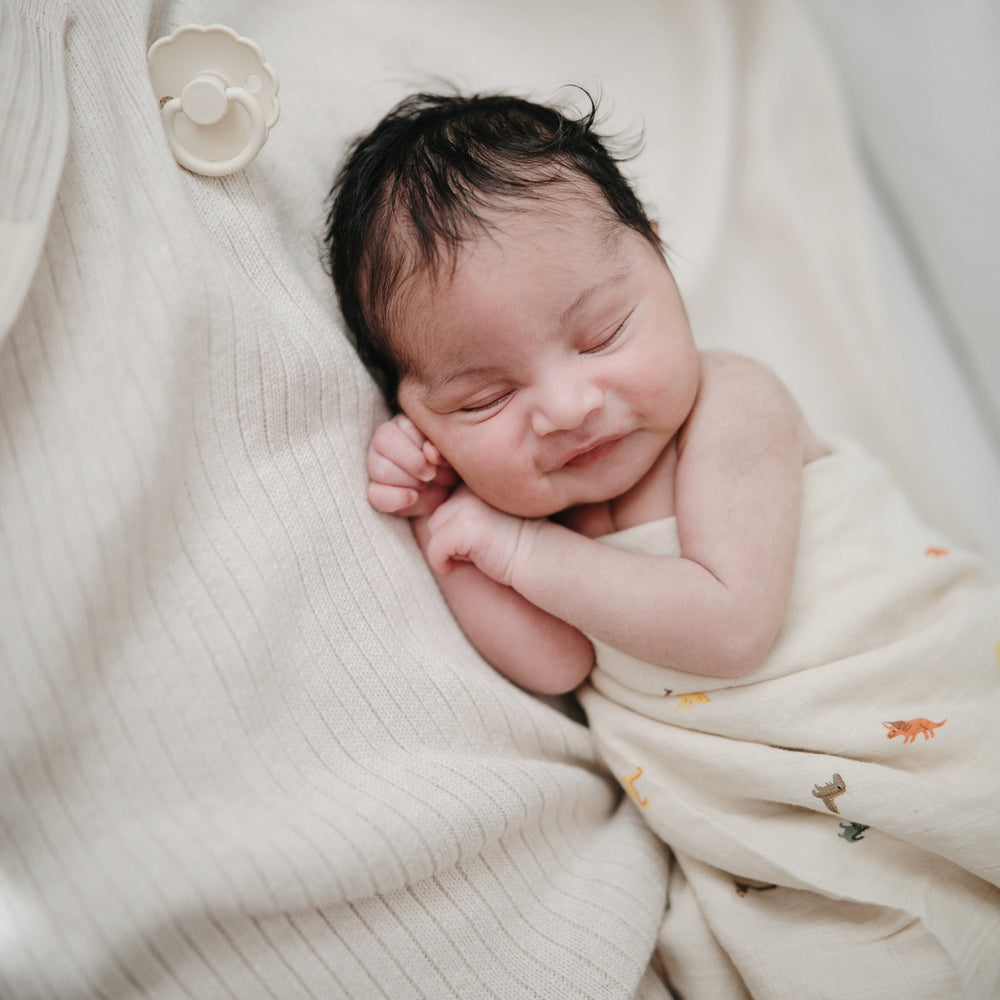 
                  
                    Muslin Swaddle Blanket Organic Cotton (Dinosaur)
                  
                