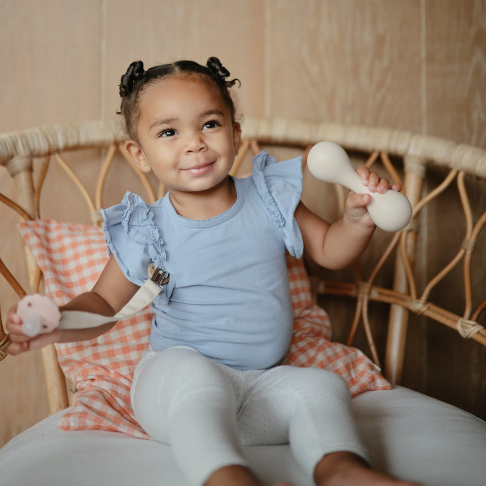 
                  
                    Linen Pacifier Clip 2-Pack (Blush/Cream)
                  
                