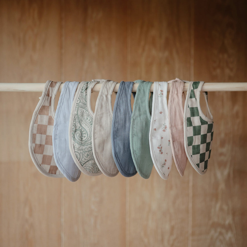 
                  
                    Muslin Bib 2-Pack (Roman Green/Fog)
                  
                