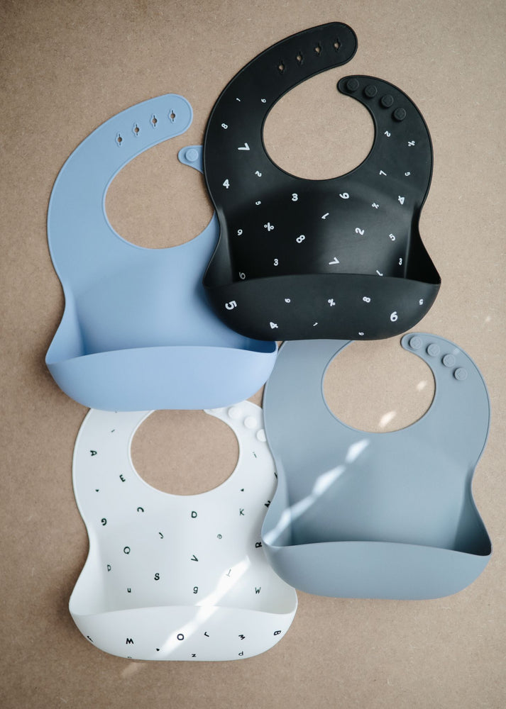 
                  
                    Silicone Baby Bib (Letters White)
                  
                