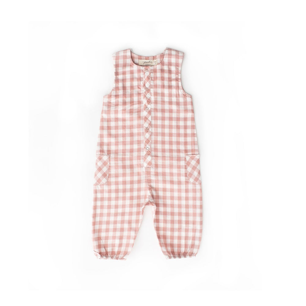 CheckMate Romper - Peony