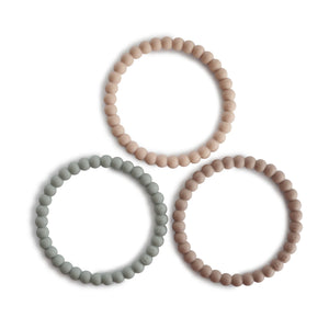 
                  
                    Pearl Teething Bracelet (Clary Sage/Tuscany/Desert Sand)
                  
                