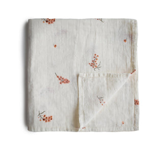 
                  
                    Muslin Swaddle Blanket Organic Cotton (Flowers)
                  
                