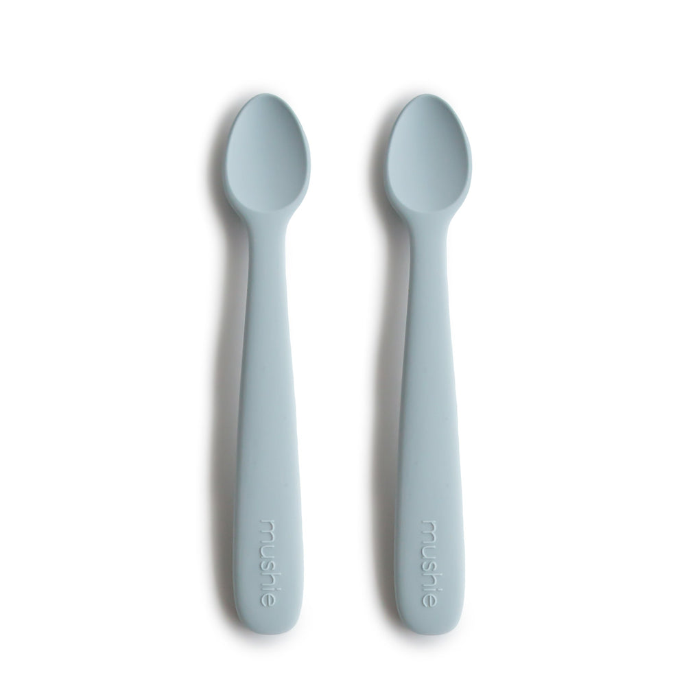 Silicone Feeding Spoons (Powder Blue) 2-Pack
