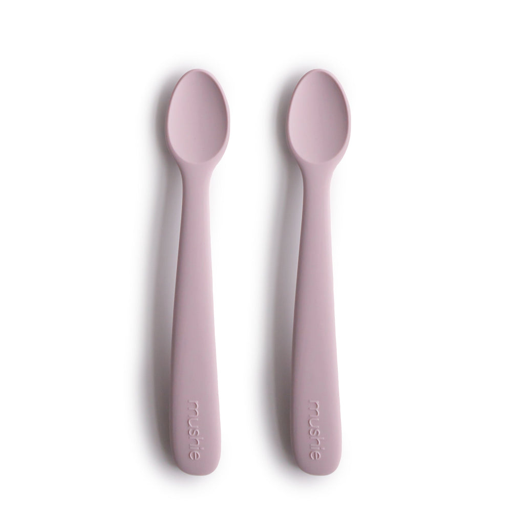 Silicone Feeding Spoons (Soft Lilac) 2-Pack