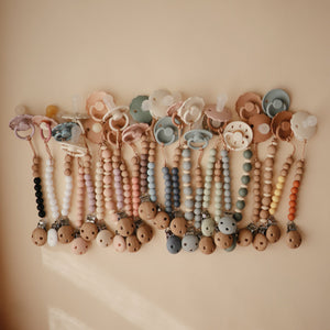 
                  
                    Silicone Pacifier Clip | Hera (Shifting Sands)
                  
                