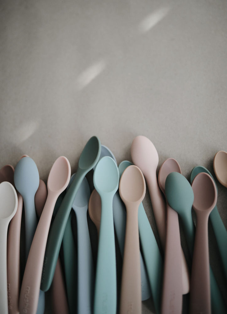 
                  
                    Silicone Feeding Spoons (Stone/Cloudy Mauve) 2-Pack
                  
                